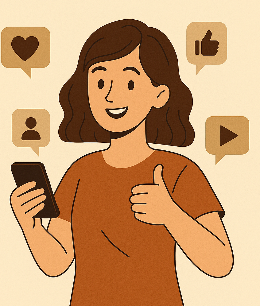 Иллюстрация по курсу SMM от Tani